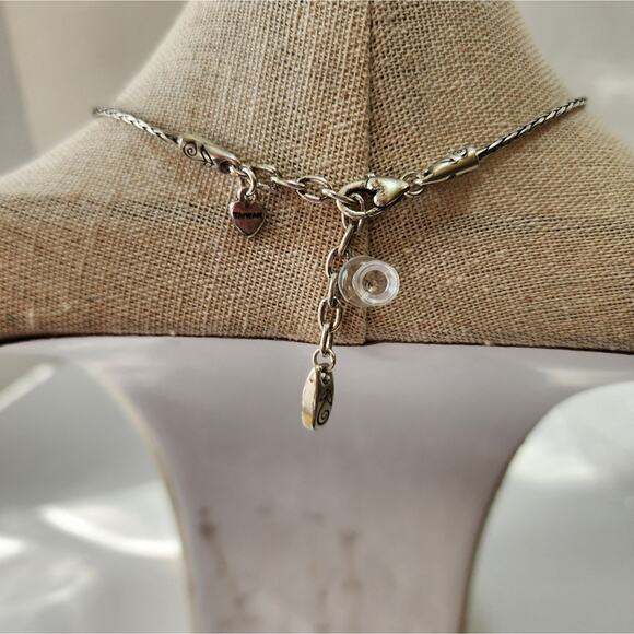 Brighton Heiress Mixed Metals Blue Crystal‎ Reversible necklace - Picture 6 of 7